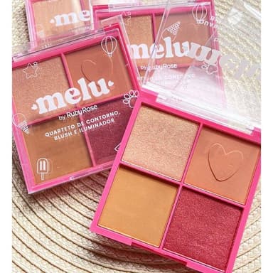 Quarteto de Contorno, Blush e Iluminador- HB-7531/1 - Melu Ruby Rose
